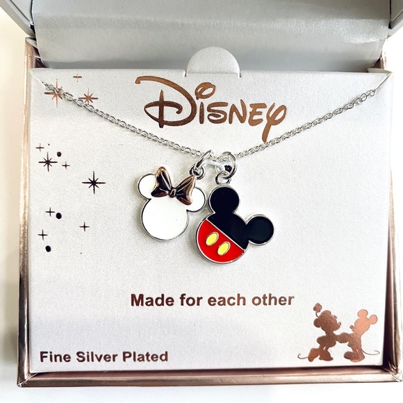 Disney Mickey & Minnie necklace (Made for each other) - Picture 1 of 2